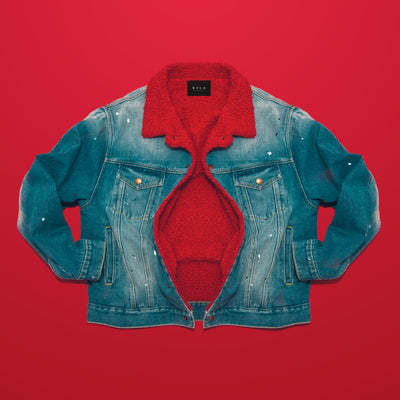 Sherpa Denim Trucker Jacket - Jacket - MyVice Sweats Collection